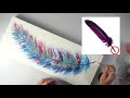 STUNNING Feather - Acrylic Swipe ANYONE Can Try! | AB Creative Tutorial