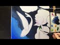 Paint koi fish with Acrylic on canvas - PART 1