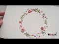 Embroidery on Paper Floral Arch (Step-by-Step)