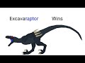 (DC2/JP4) Humanoid Tyrannosaurus V.S Excavaraptor