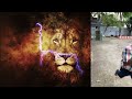 Running Lion - the pride of Africa