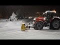 Snow Removal with a 7724 Massey ferguson and HLA snow wing