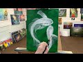 How To Paint Koi Fish ~ Beginners! Step By Step  painting tutorial