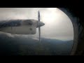 RAINY Takeoff from Lukla Tenzing-Hilary Airport onboard Tara Air DHC-6-400 Twin Otter