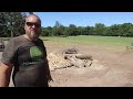 An Interesting Way to get rid of a Huge Tree Stump - Cut, Dig and Burn