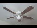 5-bladed Harbor Breeze ceiling fan with bleached oak wood blades (Read my main comment too)