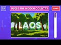 Guess the Hidden Country by ILLUSION 🔍🔥 30 Ultimate Levels Quiz
