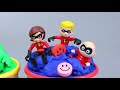 Colors Play Doh Ice Cream Cups Peppa Pig Incredibles Frozen and Disney Toys Surprise Eggs