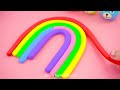 Build Pink House with Rainbow Milk Bottle, Mixing Slime in Bathtub, Water Well | DIY Miniature House