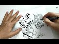 63 # 100 days of tangling | zentangle 100 day challenge | zentangle doodle art | zentangle art