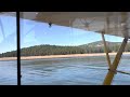 WATER LANDING - Amphibious Super Cub lands on Lake - Stampede Reservoir