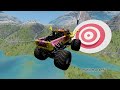 Epic High Speed Monster Truck and Cars Crashes #013 | Random BeamNG
