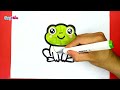 Cách vẽ con ếch đơn giản | Vẽ con ếch dễ nhất | Hướng dẫn vẽ chú ếch con siêu cute