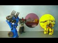 One Step Changer Big & Small Transformers - Rescue Team Bumblebee, Crane, Ambulance, Truck Animated