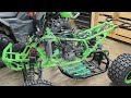 Honda TRX450ER build, wiring harness, radiator fan and other odds and ends installed.
