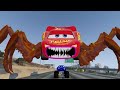 Epic Escape From Monster McQueen Eater, Megahorn, Lightning McQueen Eater Giant Bot|BeamNG.Drive