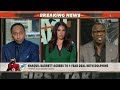 Shannon Sharpe: Shaquil Barrett to Miami was 'NECESSARY' 👀 Stephen A. is unimpressed | First Take