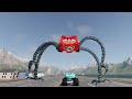 Epic Escape From Monster McQueen Eater, Iphone Eater, Lightning McQueen Eater Giant Bot|BeamNG.Drive
