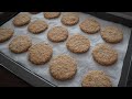 Las Mejores GALLETAS de AVENA CRUJIENTES - Sólo 3 Ingredientes | Saludables