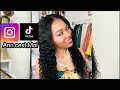 Extension sur cheveux crépus 4C ( sew in middle part)