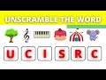 30 MINUTES OF UNSCRAMBLE THE WORD | UNSCRAMBLE THE WORD CHALLENGE | UNSCRAMBLE THE WORD QUIZ