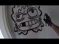 FREESTYLE PAINTING (: [ UNINTERRUPTED SPRAYPAINT ASMR WITH BEATS ]