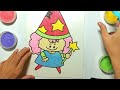 Sand Painting | Coloring Little Witch with Sand | Kids Song - Fun Educational Art for Kids Toddlers