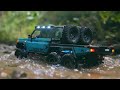 Rc Crawler 6x6 ToYoTa LC79 Deep creek crossing at the Deserted Park @e3s-rc