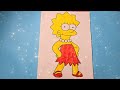 Lisa Simpson. The Simpsons. Coloring pages #simpsons #coloring #kidsvideo