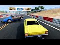 Realistic Drag Racing Crashes #6 - BeamNG Drive