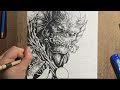 Drawing Etrigan The Demon - DC Comics INK PORTRAIT