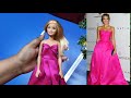 how to make doll dress | American actress Jessica Alba's  dress | diy doll dress | Craft Video 25