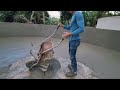 como fazer TANQUES de ferro cimento para CRIAÇÃO DE PEIXES//reboco de dentro - video 7