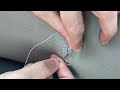 DIY Boat Seat Seam / Stitching Repair