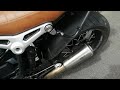 BMW R Ninet Unit Garage exhaust sound.