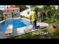 NEW CONCRETE PAINT! How To Paint Concrete EASY DIY