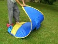 How to fold a pop up beach tent