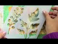 Reverse Stenciling WATERCOLOR Tutorial. Easy & Fun Art Journal Background!