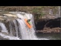 Josh Struble Whitewater Kayaking Waterfall on Ludlow Creek Ohio