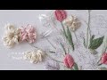 프랑스자수 핑크빛꽃다발 💘 Hand Embroidery A pinkish bouquet