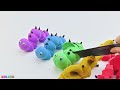 Satisfying Video l How To Make Rainbow Worm with Kinetic Sand w Clay Cutitng ASMR