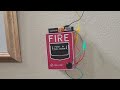 My fire alarm wheelock ns fire lite bg 12 System test