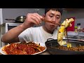 선화동매운실비김치와 짜파게티,통스팸입니다[먹방MUKBANG]