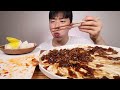 ASMR MUKBANG ) KOREAN BLACK BEAN NOODLES SPICY CHICKEN EATING SHOW