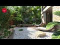 Creating a Dramatic Tropical Oasis: White Rock & Pebble Inspiration