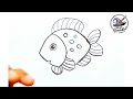 Fish drawing for kids || Fish drawing @Magicdrawkid
