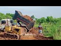 Hino Mega JO7E & Bulldozer D20 #boomchallenge #automobile #explorepage #excavator #fypシ #viral