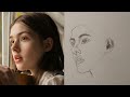 How to draw easy portrait for beginners.Cómo dibujar un retrato fácil para principiantes.