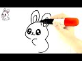 HOW TO DRAW A CUTE KAWAII BUNNY EASY🐇