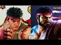 Street Fighter 6 vs Street Fighter 5 - ALL Returning Characters Models Comparison